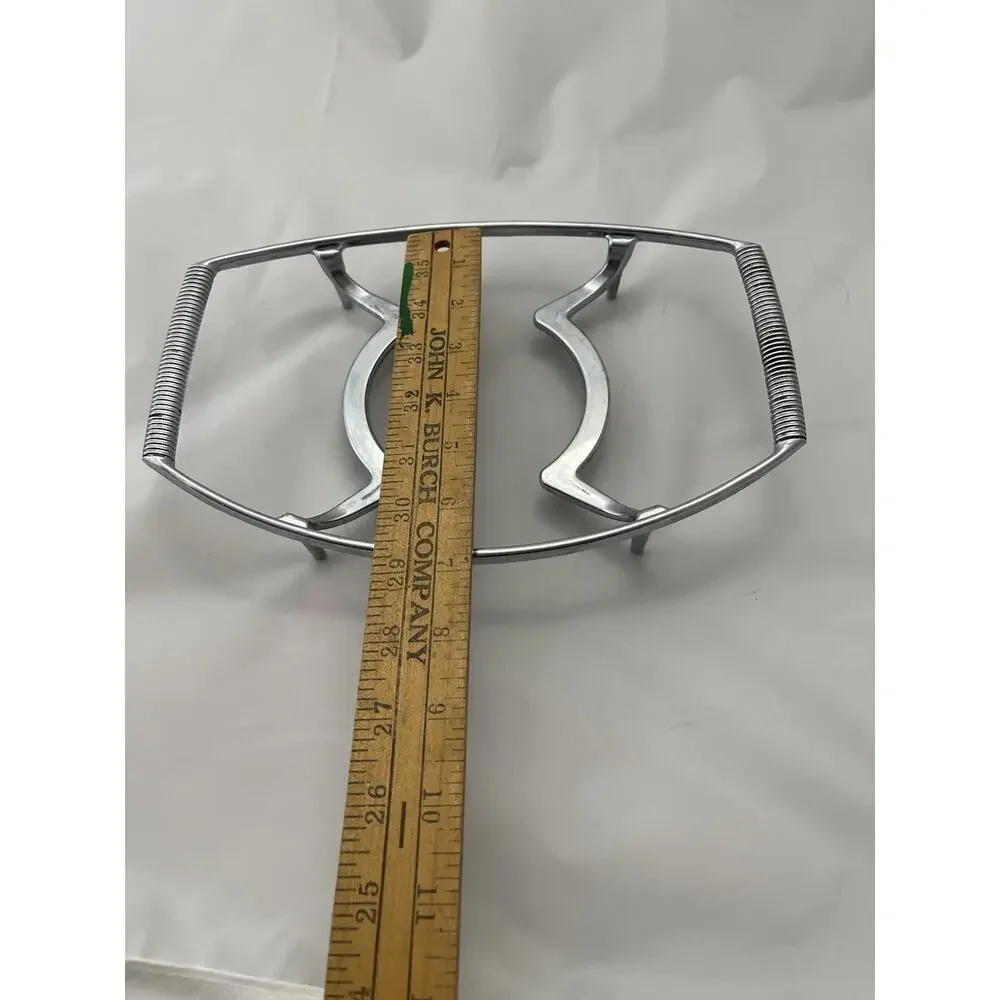 Vintage Corningware P-11-M Handled Trivet Casserole Holder Silver